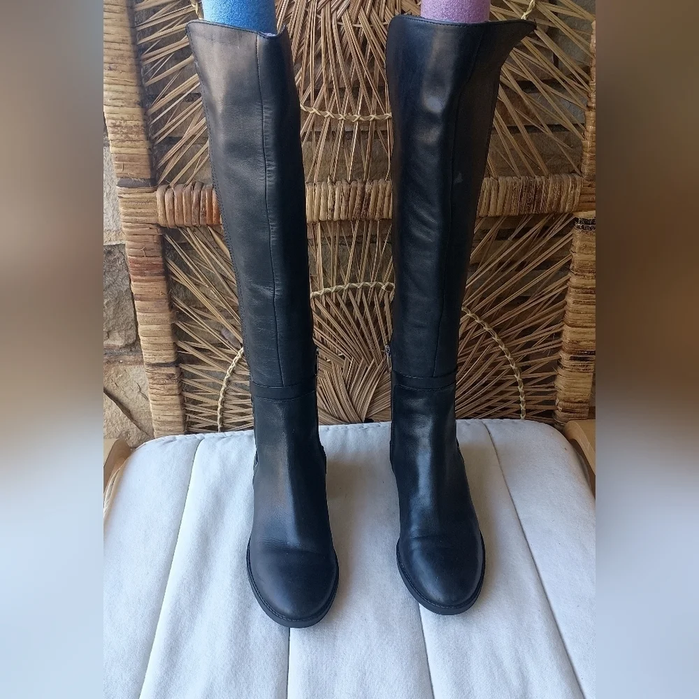 Vince Camuto Elegant Black Over the Knee Boots_7